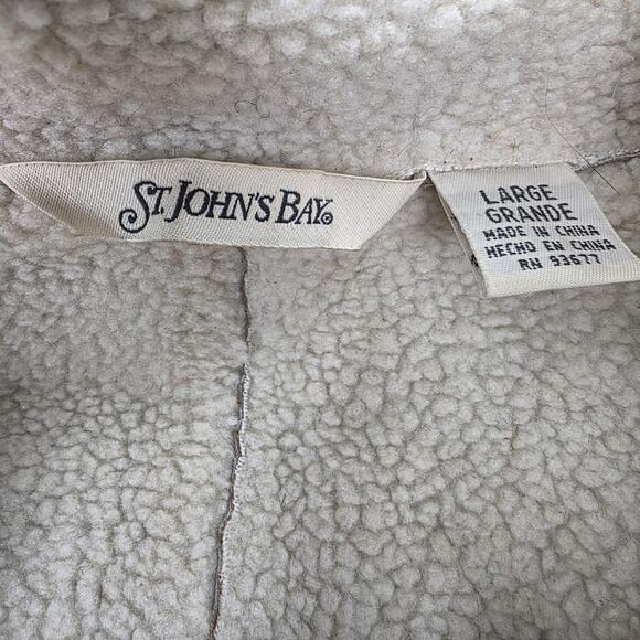 St Johns Bay Jacket Womens Large Embroidered Floral VTG 90s Phoebe Friends Boho - Picture 2 of 16